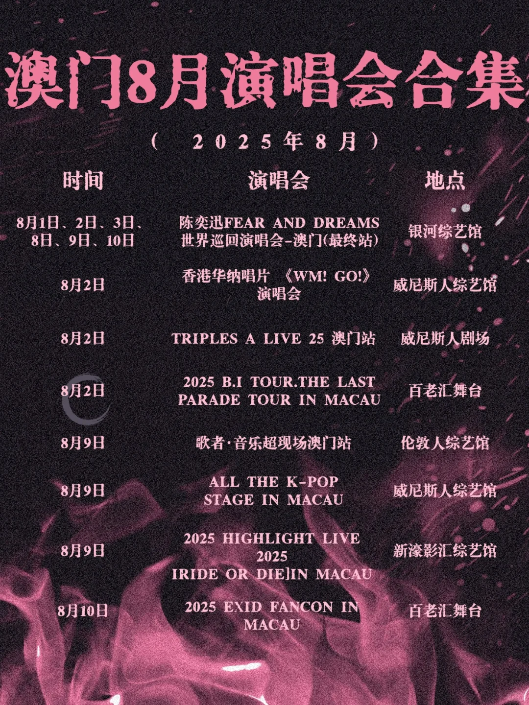 🎸八月澳门 | 音乐盛宴，等你赴约！