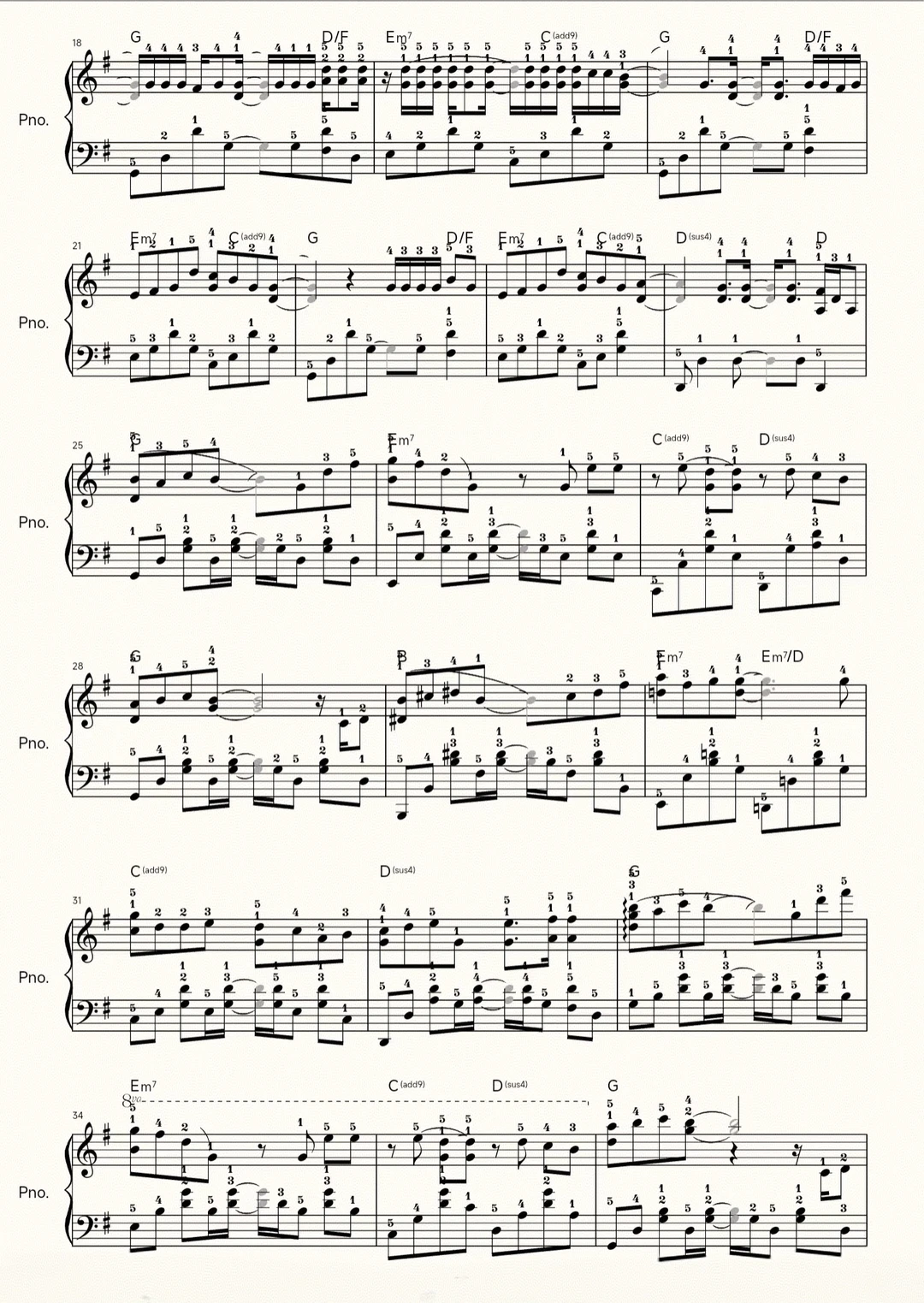 前奏一响，青春登场！🎵《晴天》全系曲谱