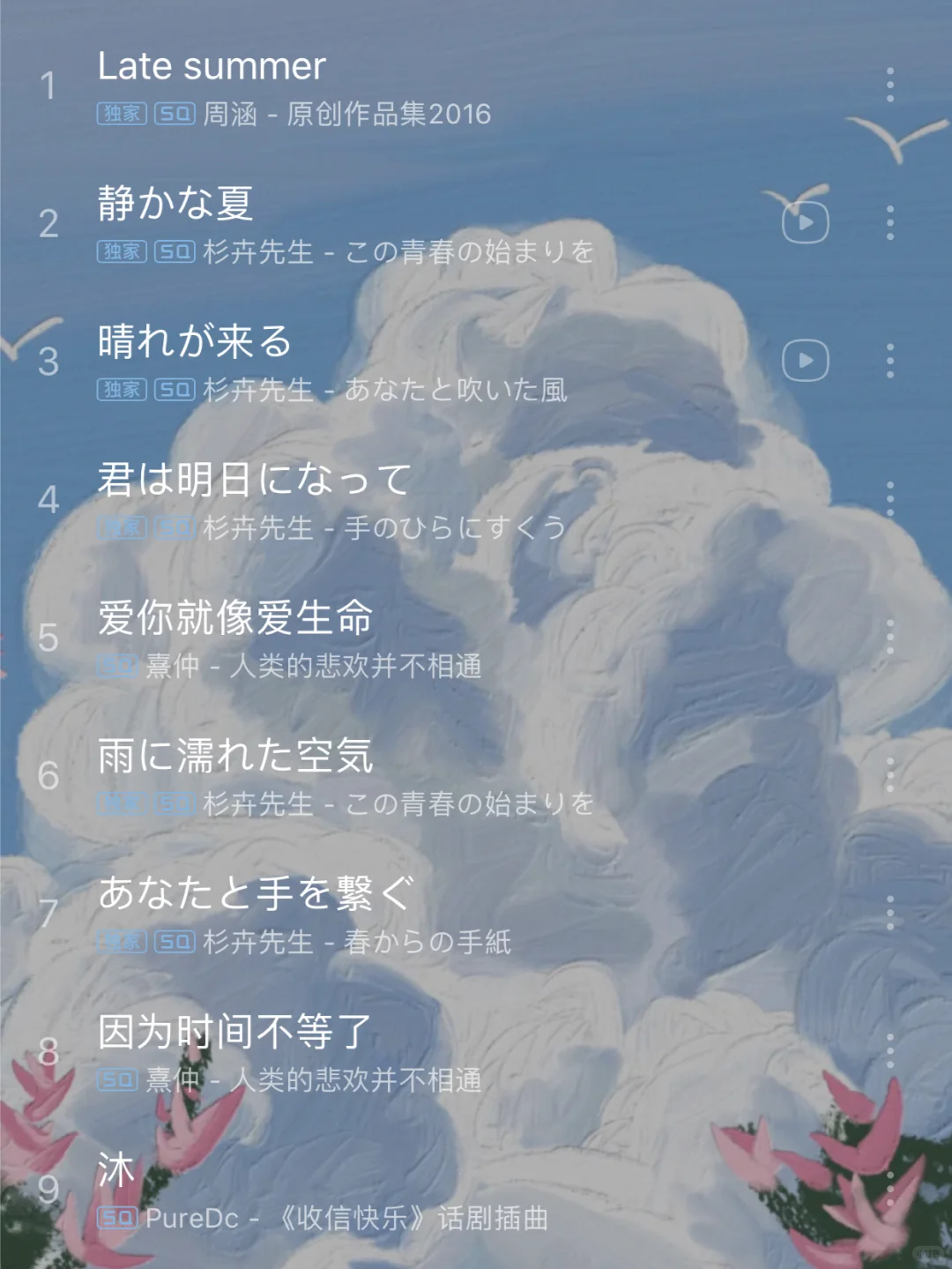 72首适合写作业时听的歌🎵每首都值得收藏