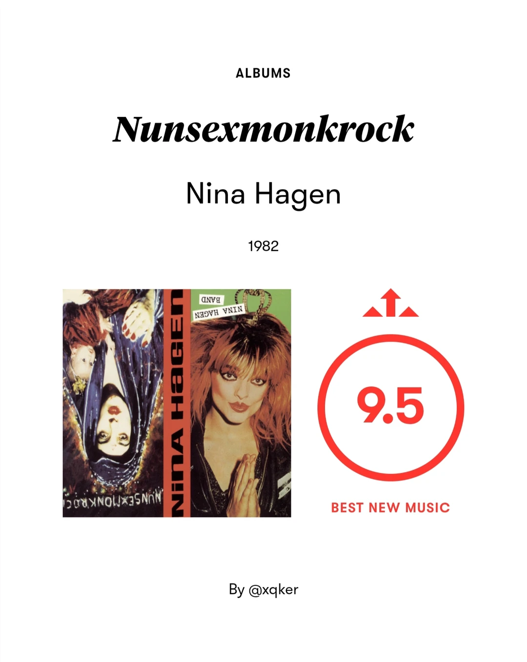 0听封神音乐:nina hagen-nonsexmonkrock