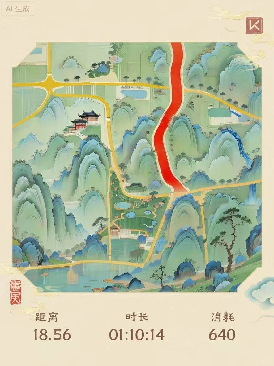 喜欢跑步的你🏃‍♀️，请发一种很新的朋友圈！