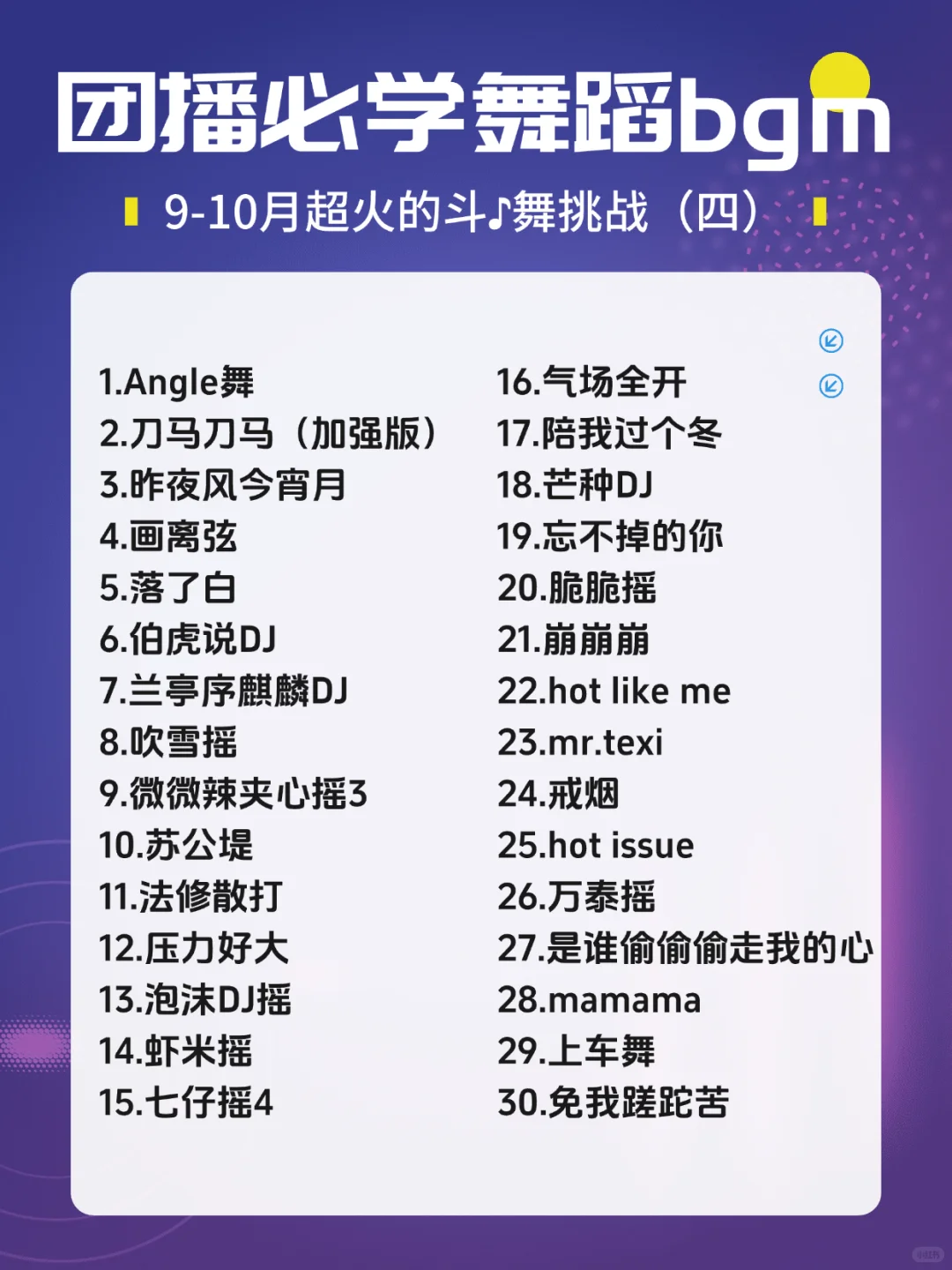 2025年9-10月团播必学舞🔥60首斗🎵超火