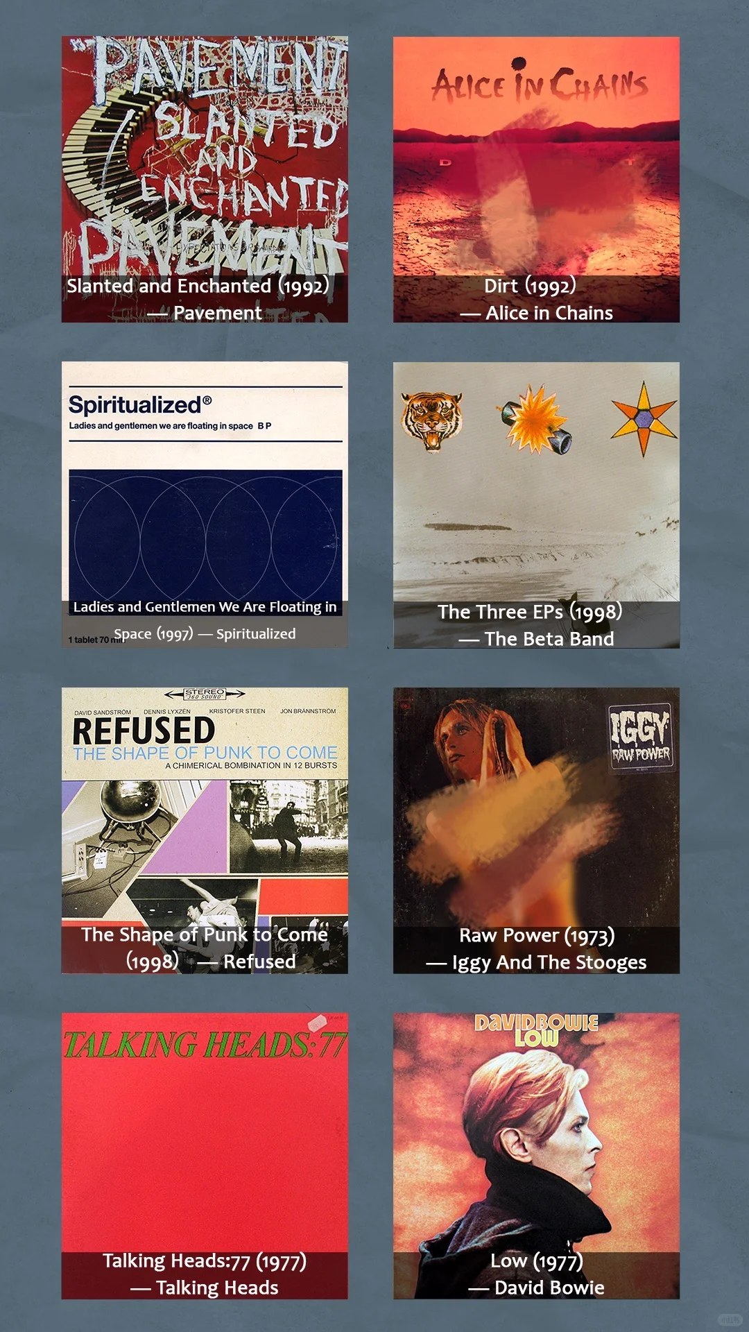 据说听过这100张经典专辑，大概是8级摇滚迷