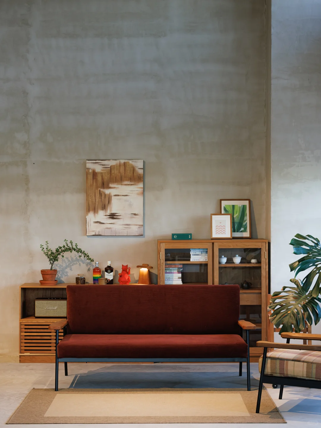 🍷中古红预警!灯芯绒沙发复古到心颤