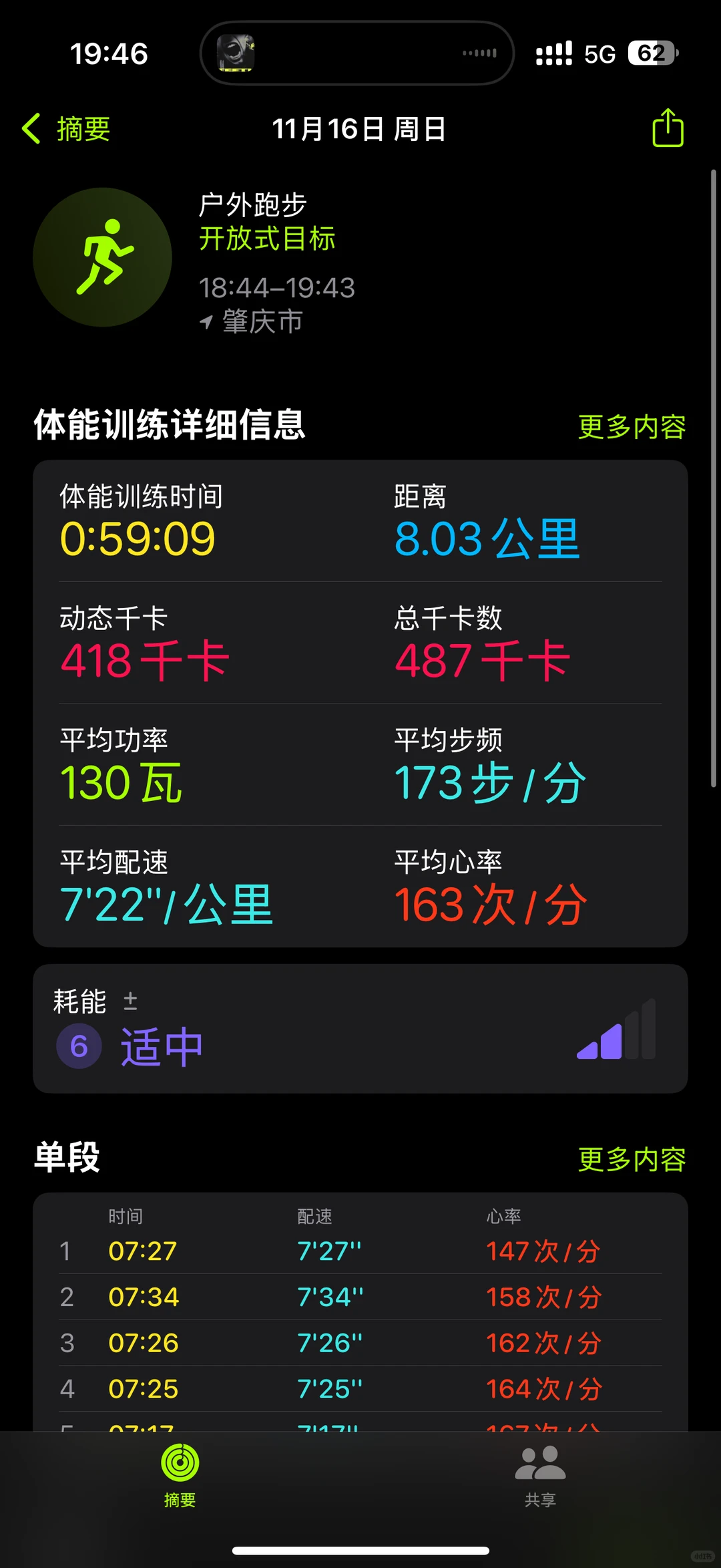 跑步打卡8km