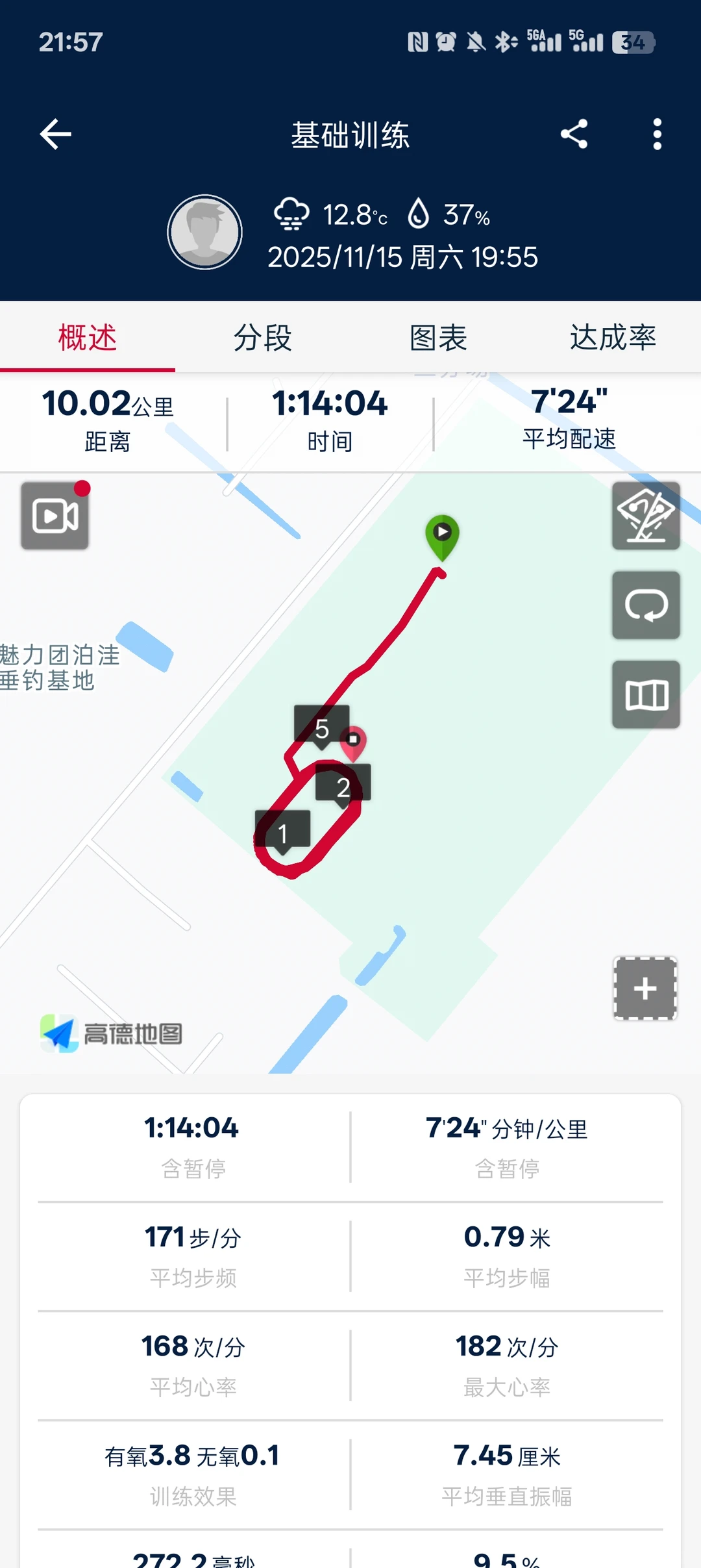 两次的10公里，还有1个月半马了