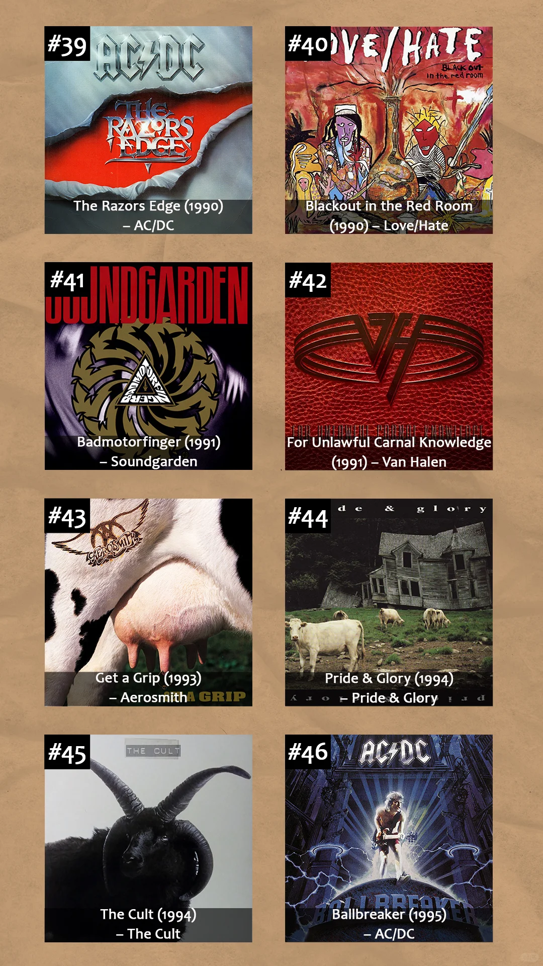 摇滚史上最佳硬摇滚专辑