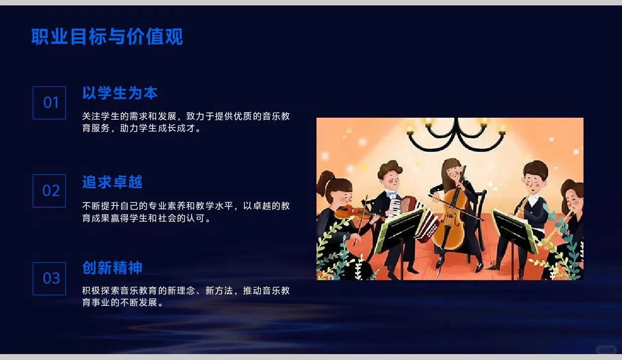 《音乐教育》职业生涯规划书Word＋PPT