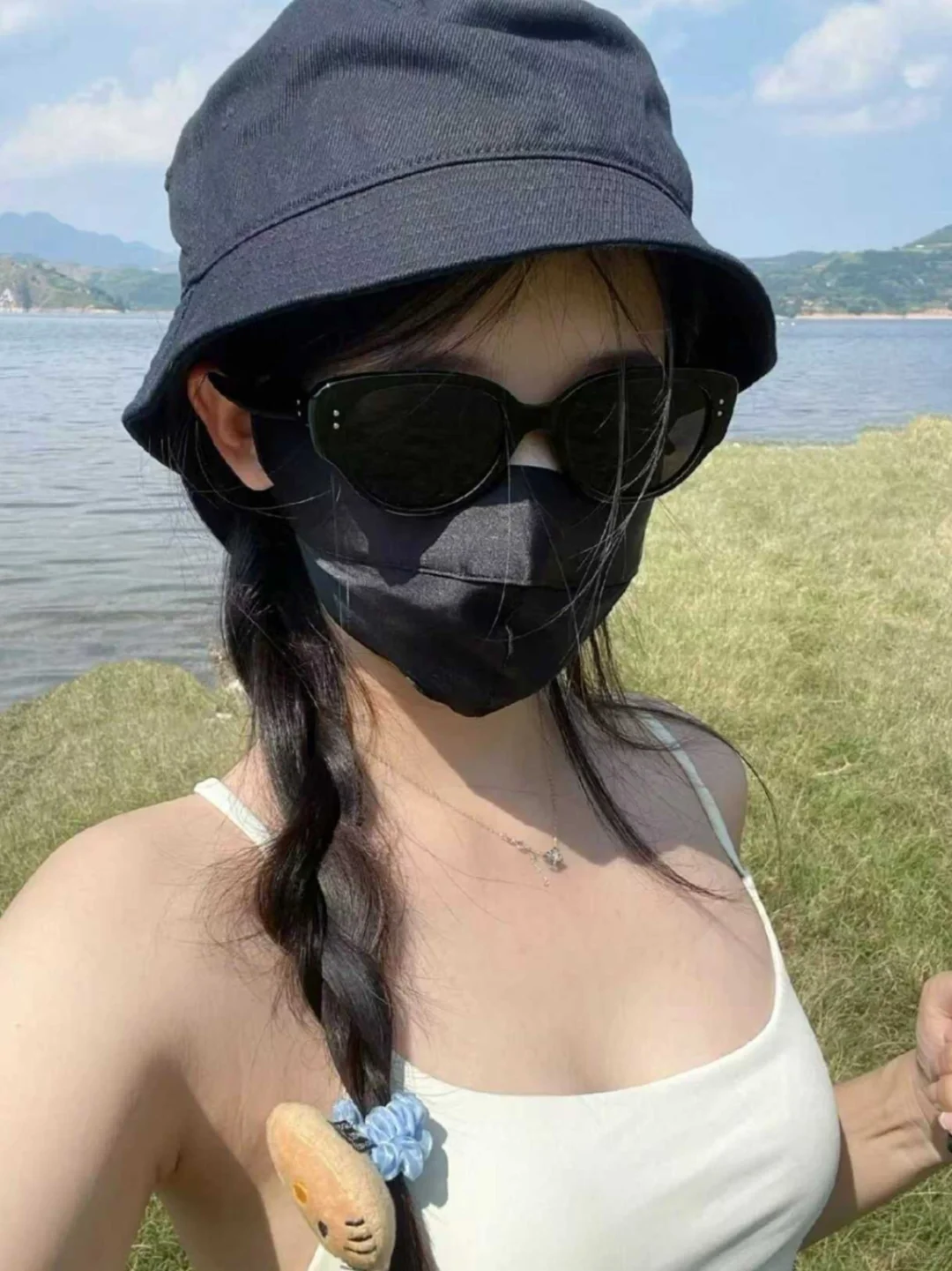 女钓都是如何防晒的
