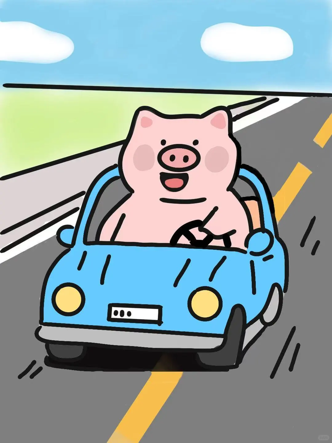 🐷小猪开车去兜风