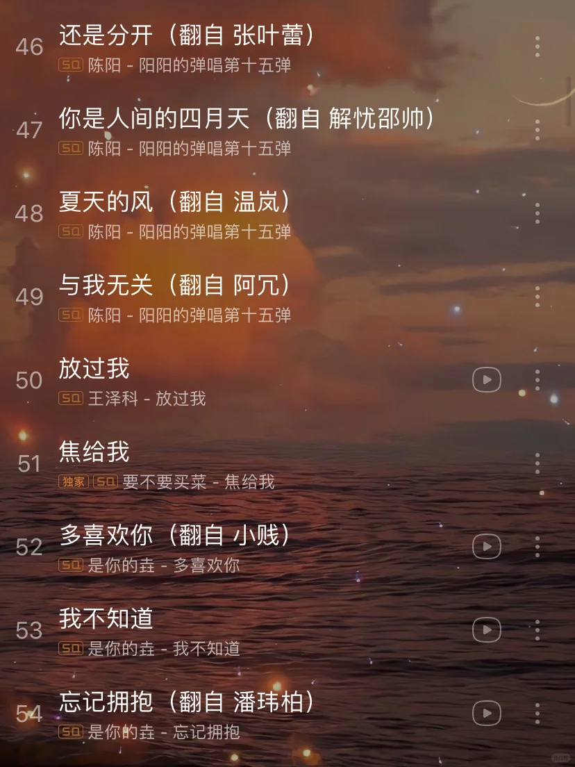 【私藏歌单】每一首都可以单曲循环很久很久