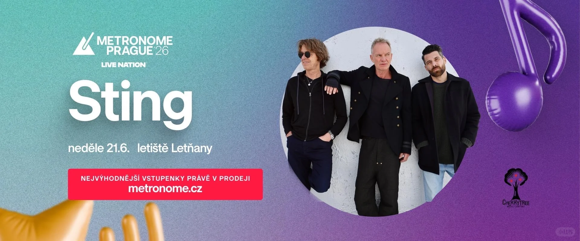 Sting领衔捷克 布拉格节拍器音乐节！