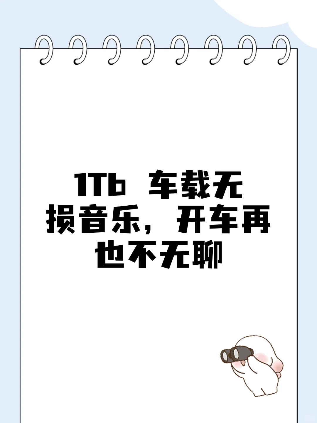 1Tb 车载无损音乐，开车再也不无聊