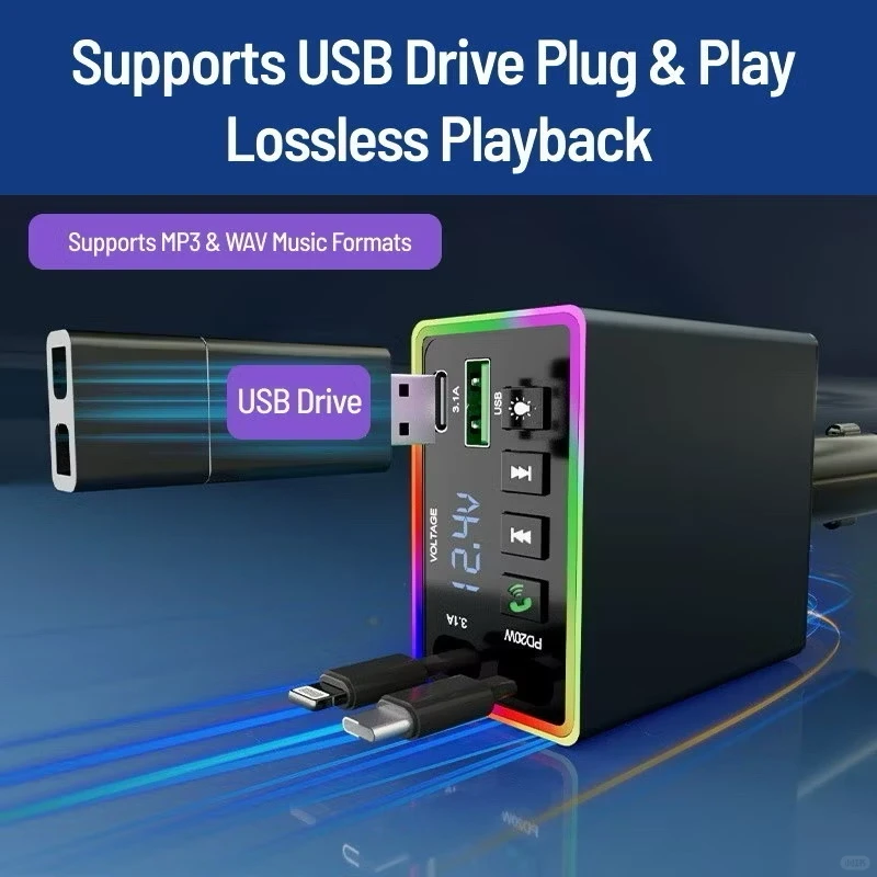 🇲🇾 ✨一插就能蓝牙+快充+听歌！太强了