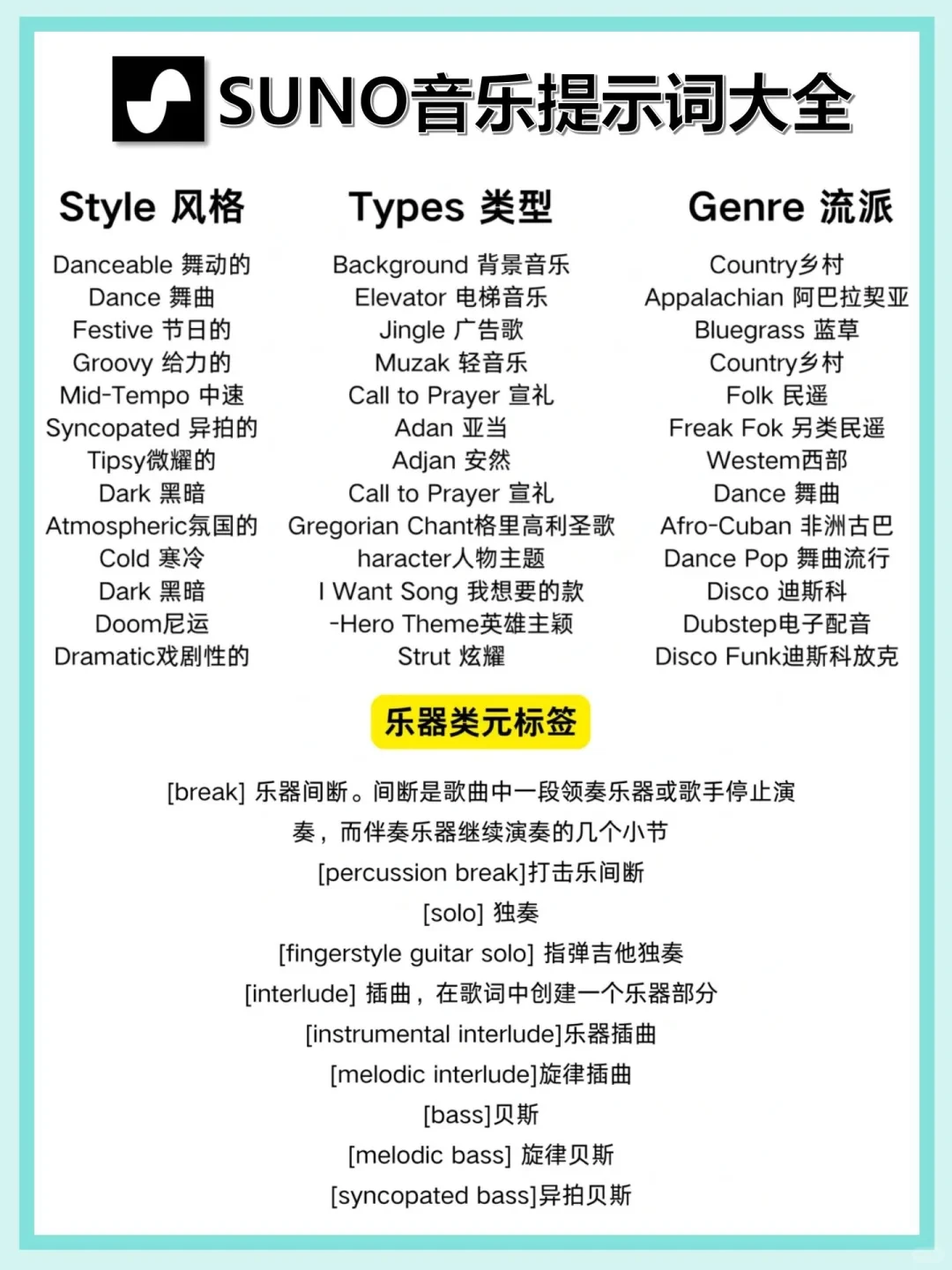 拜托🙏🏻所有SUNO玩家都要看到这篇啊！