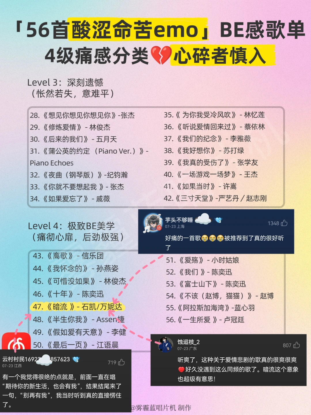 七夕慎点❗这些歌听完秒变泪人…😭