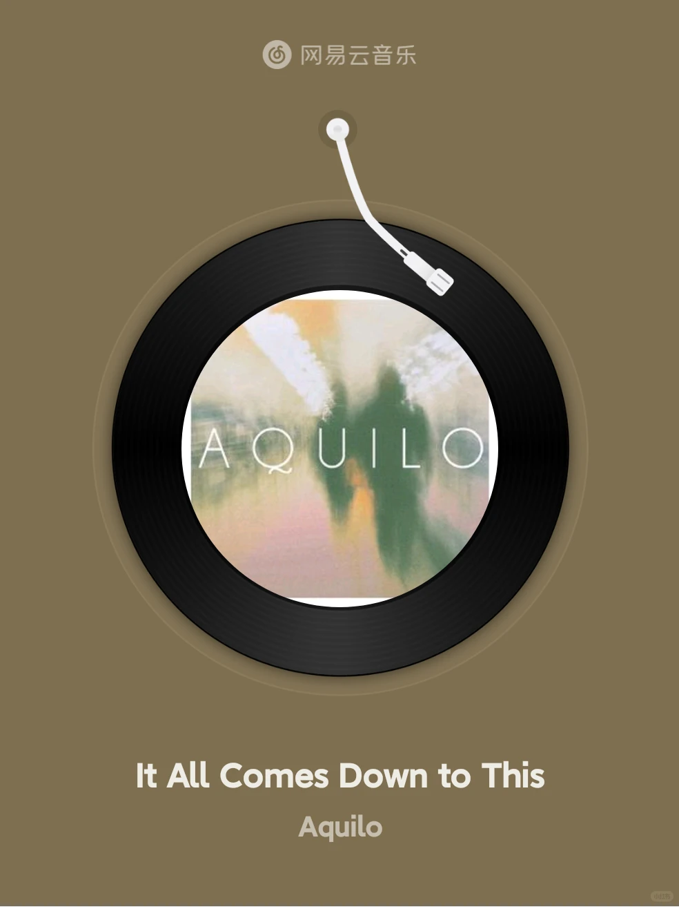 It All Comes Down to This - Aquilo