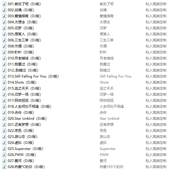 车载MP3音乐【抖音中英文热歌榜DJ舞曲】