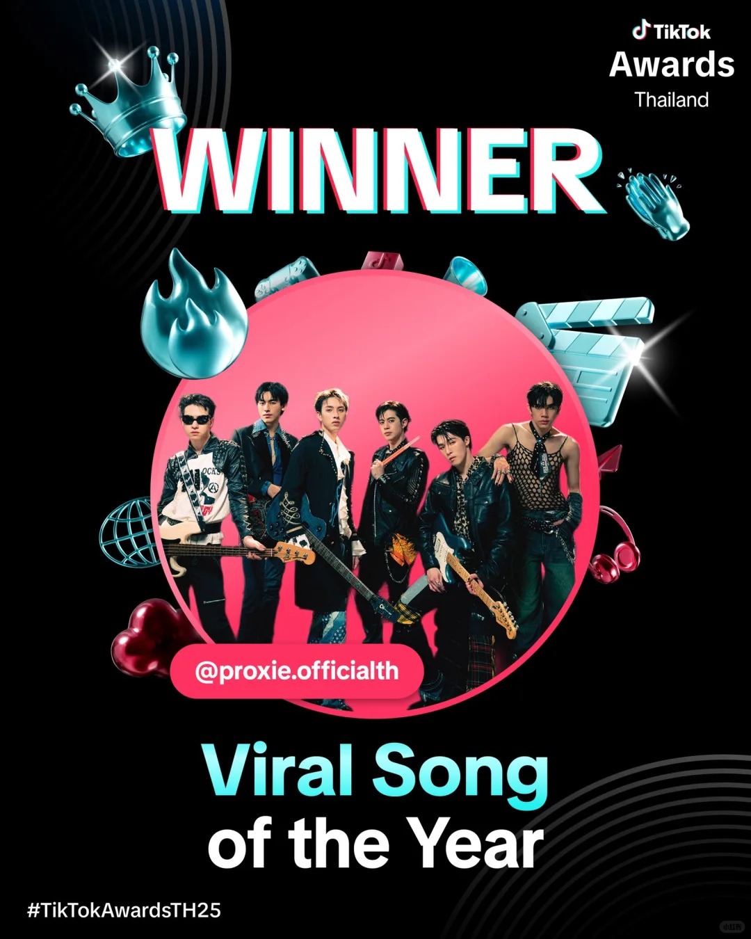 2025年TikTok泰国颁奖礼完整获奖名单出炉