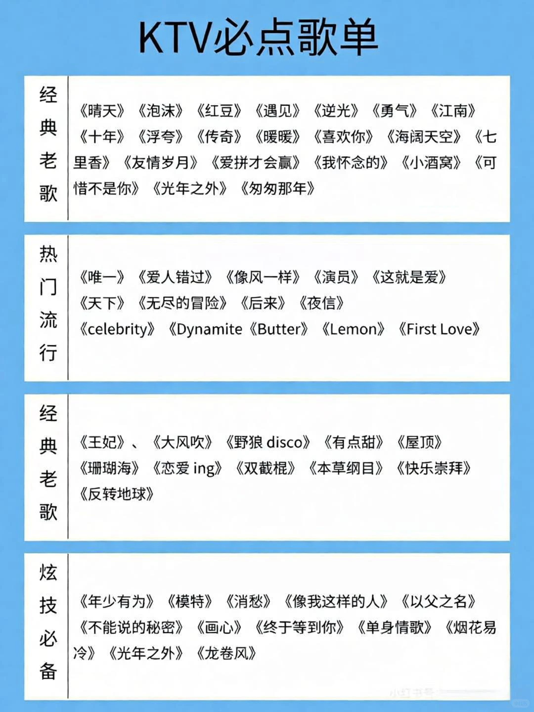 💥KTV麦霸养成记｜这份必点歌单直接封神