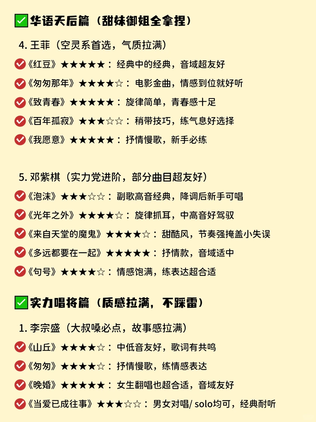 100首KTV封神歌单,闭眼点不翻车!