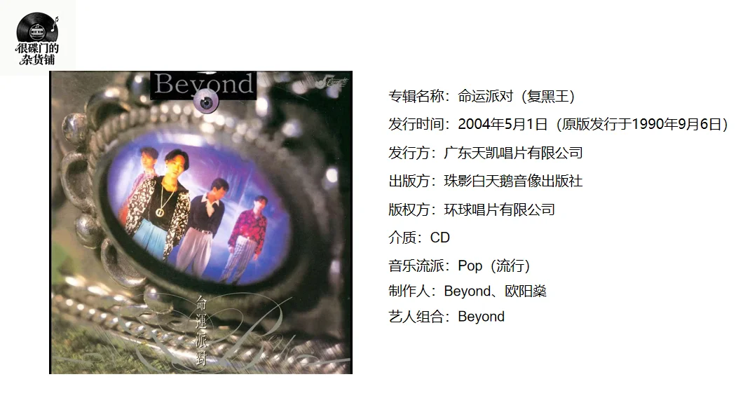 握着重逢的复黑CD，是Beyond的青春