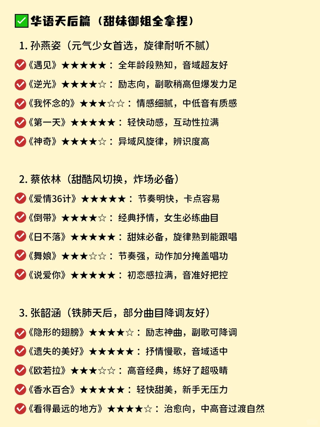 100首KTV封神歌单,闭眼点不翻车!