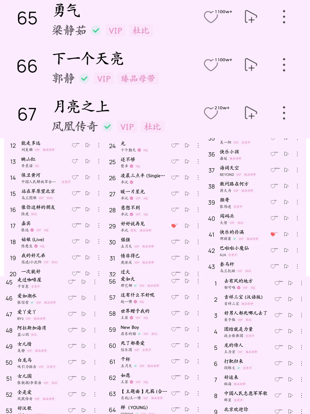 有人懂我KTV歌单吗？