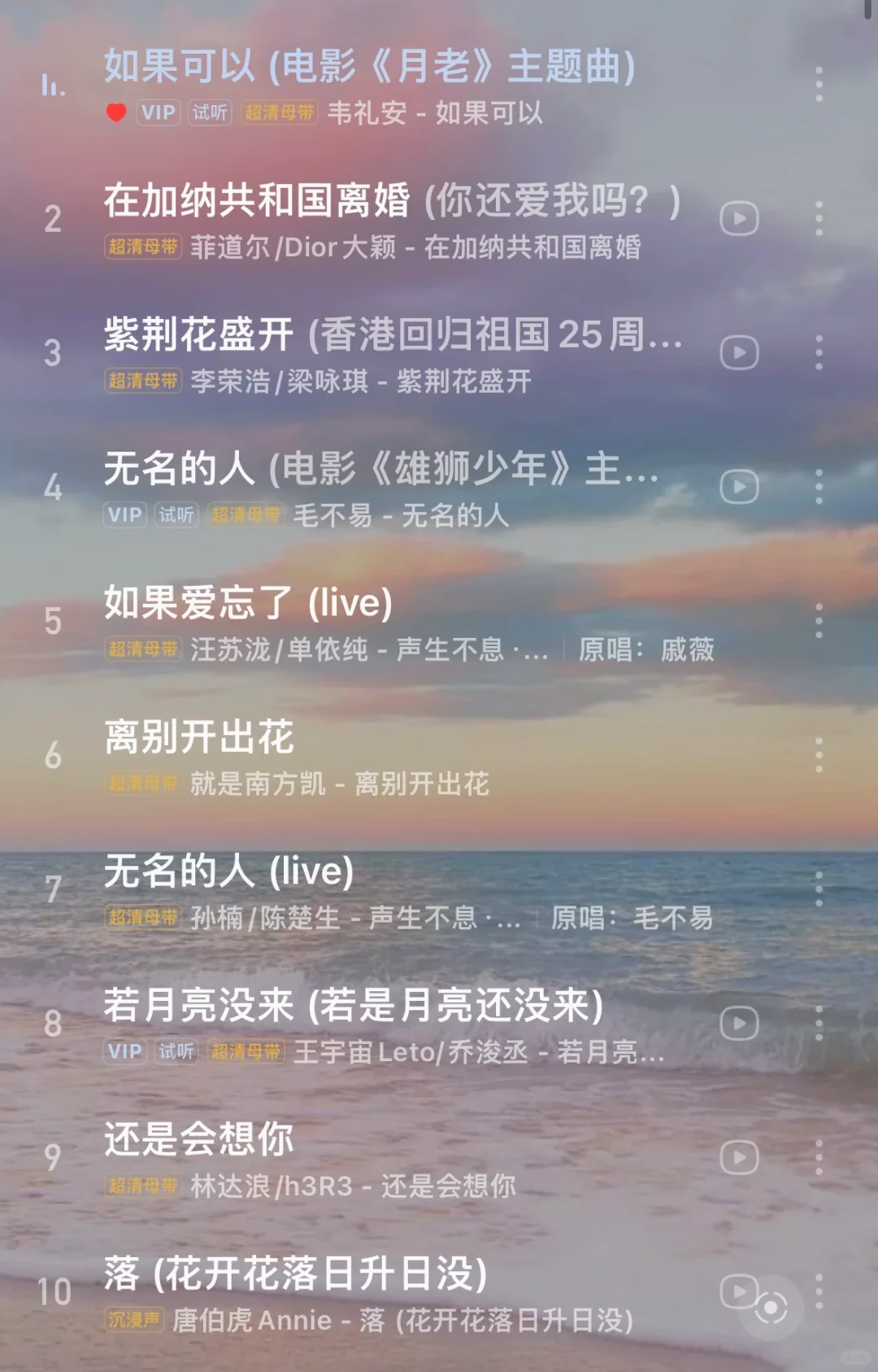 每一首都好听到爆炸💥,强烈推荐❗❗