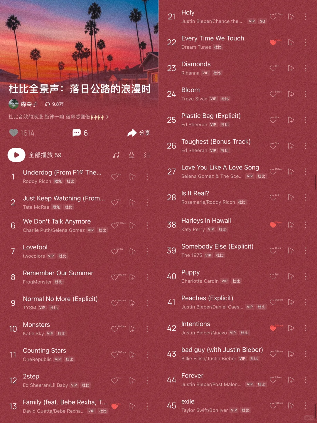 🎧歌单分享｜被9w人听过的英文歌单‼️