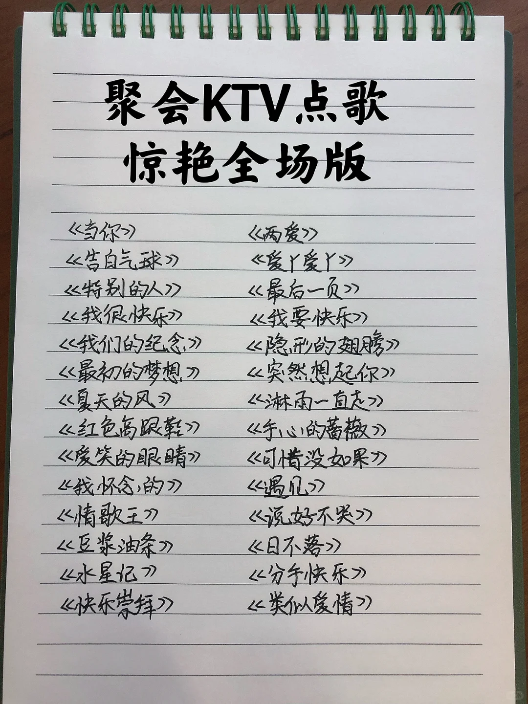 聚会KTV点歌,惊艳全场版‼️