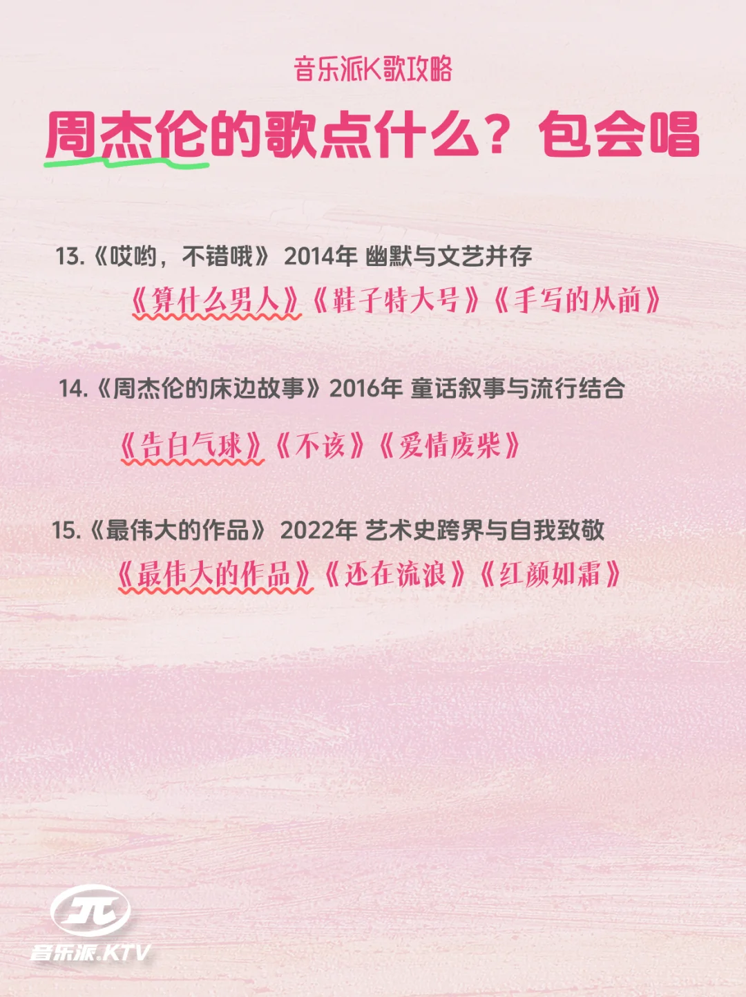 如何在KTV点周杰伦的歌|音乐派唱K攻略