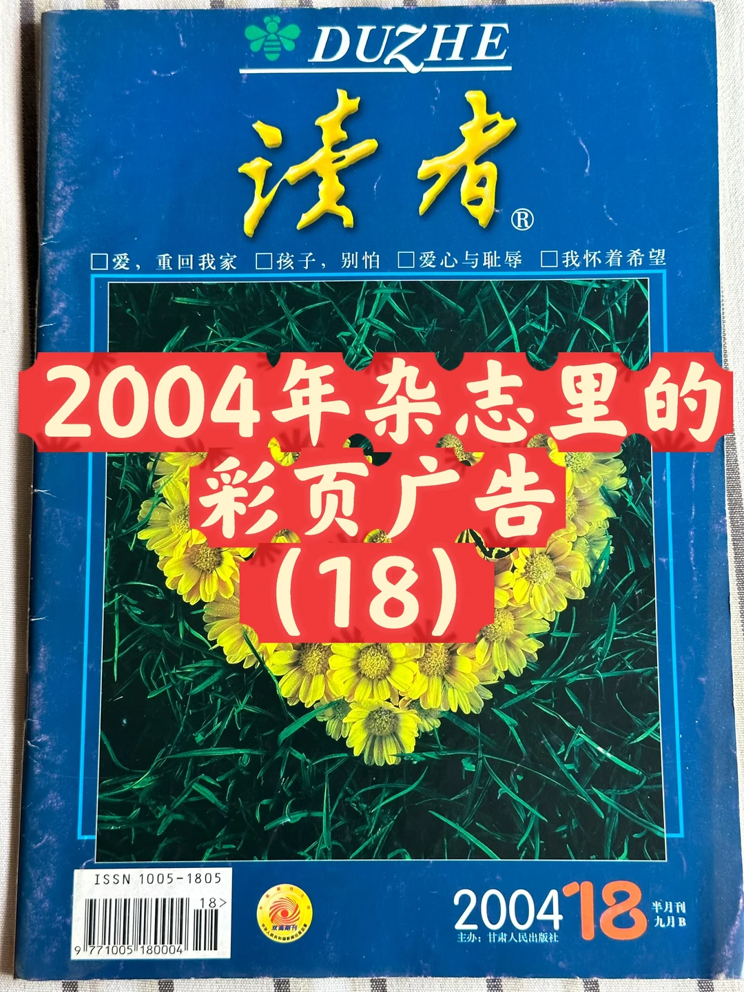 怀旧时光——旧杂志里的彩页广告 43（2004-18）