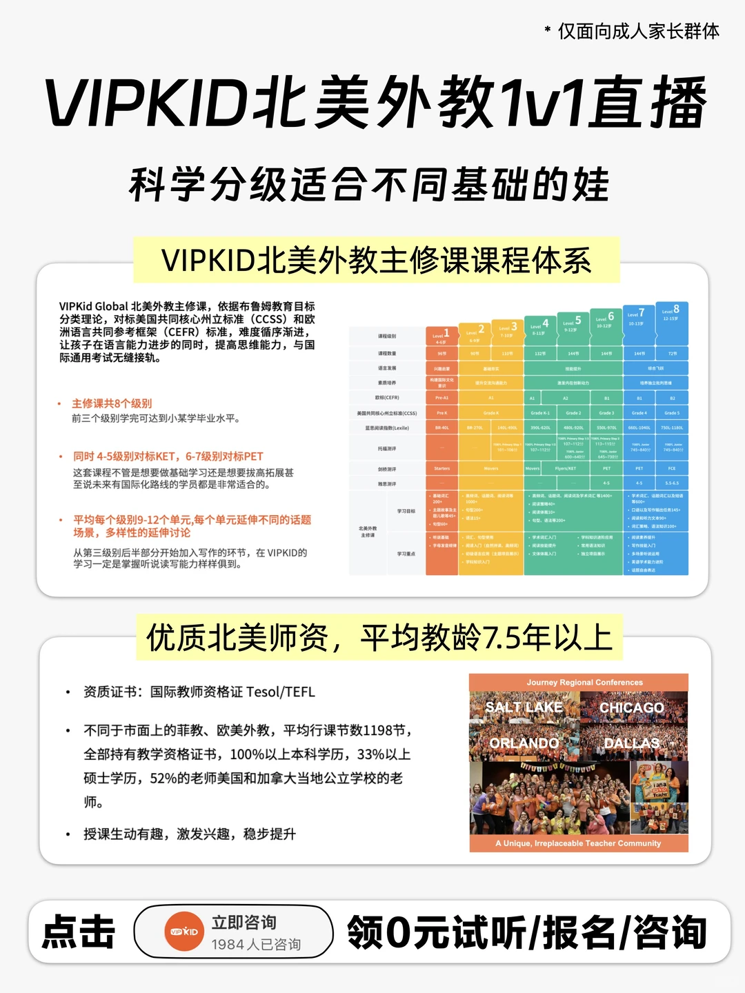 拯救娃口语➡️北美外教1v1直播,0元试听