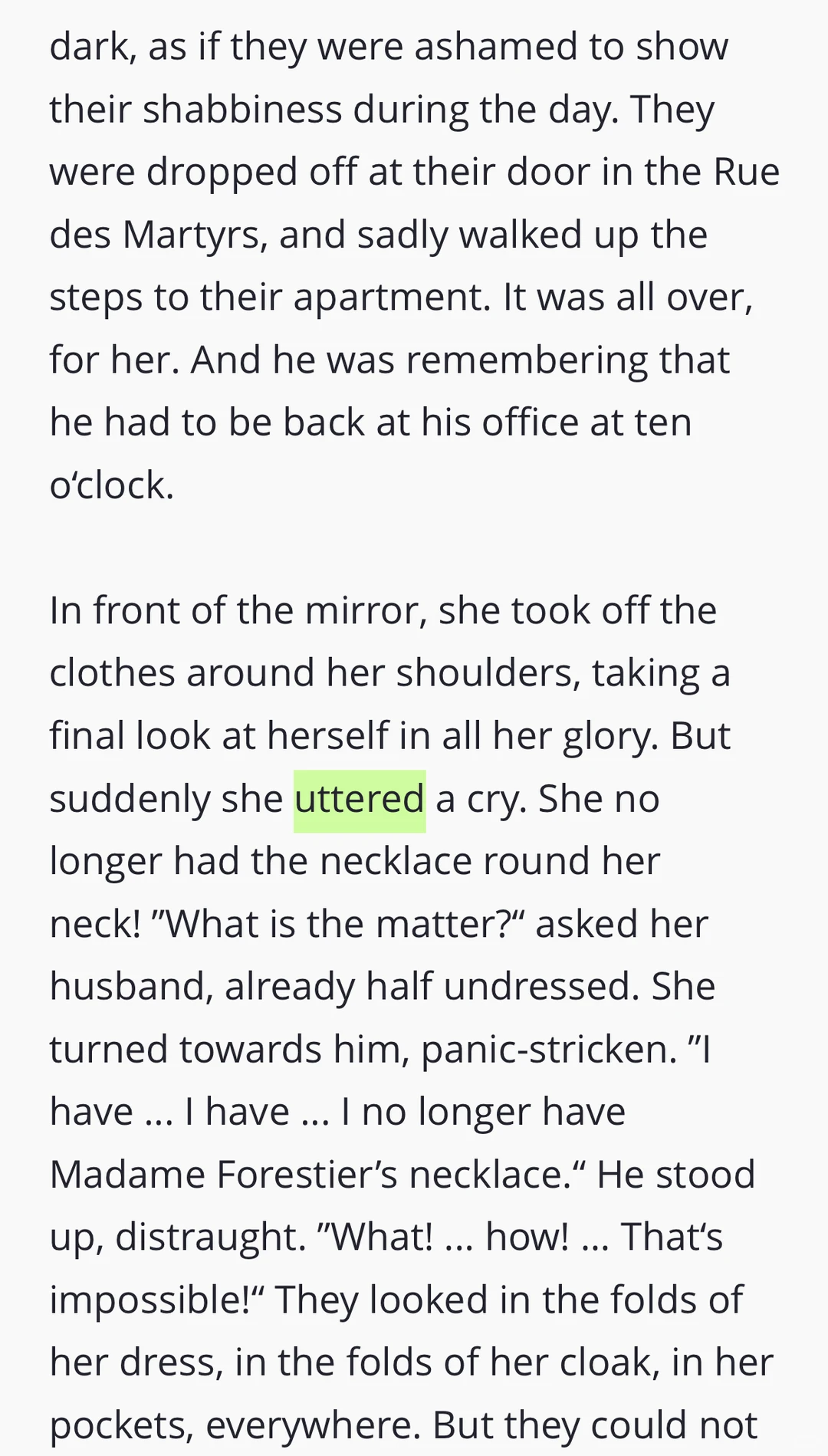 《项链》｜莫泊桑