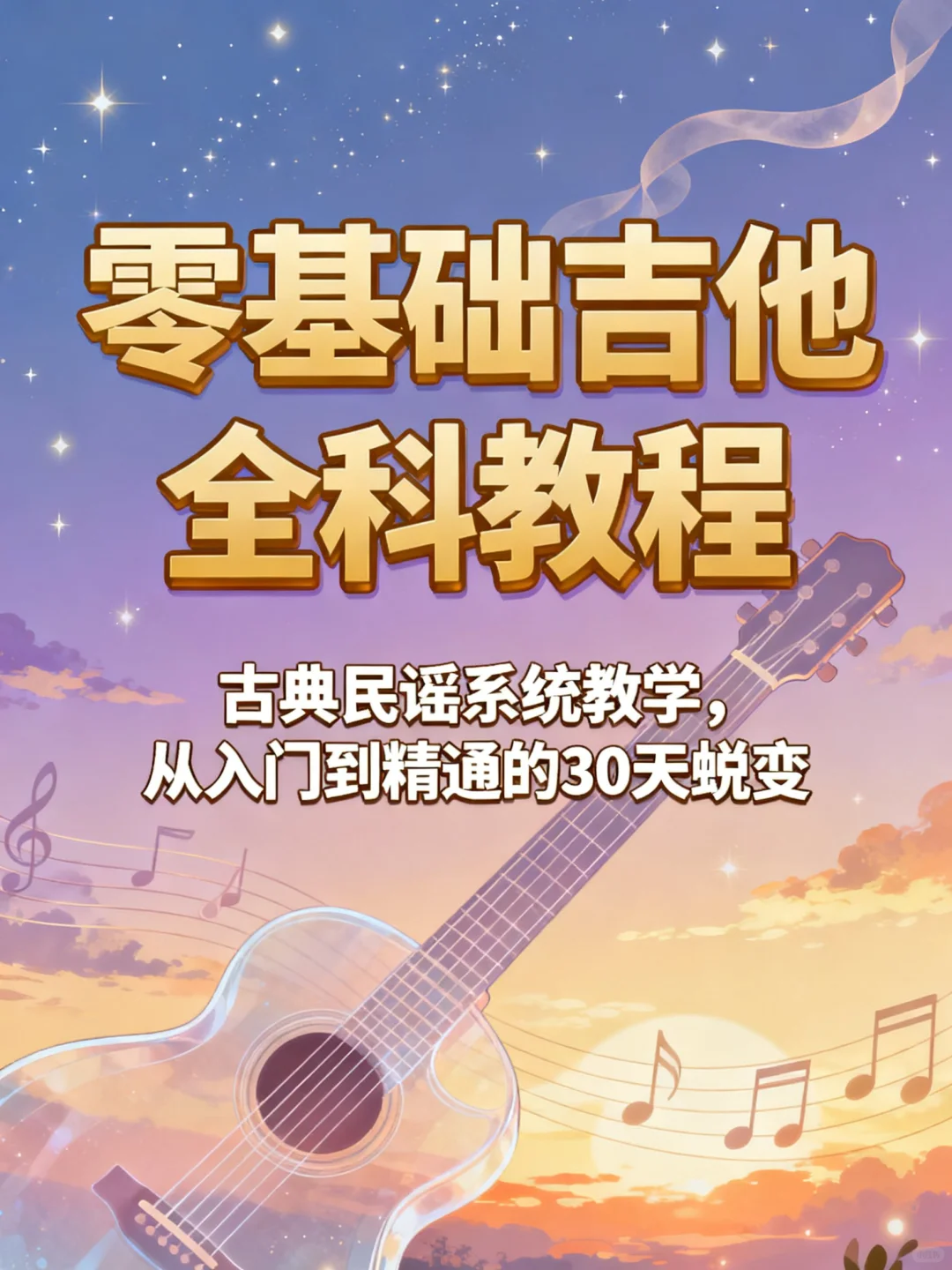 零基础30天弹会七里香！新手必看