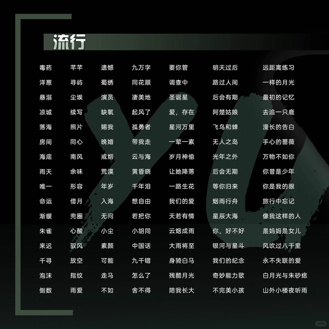 🐟的2024歌单~