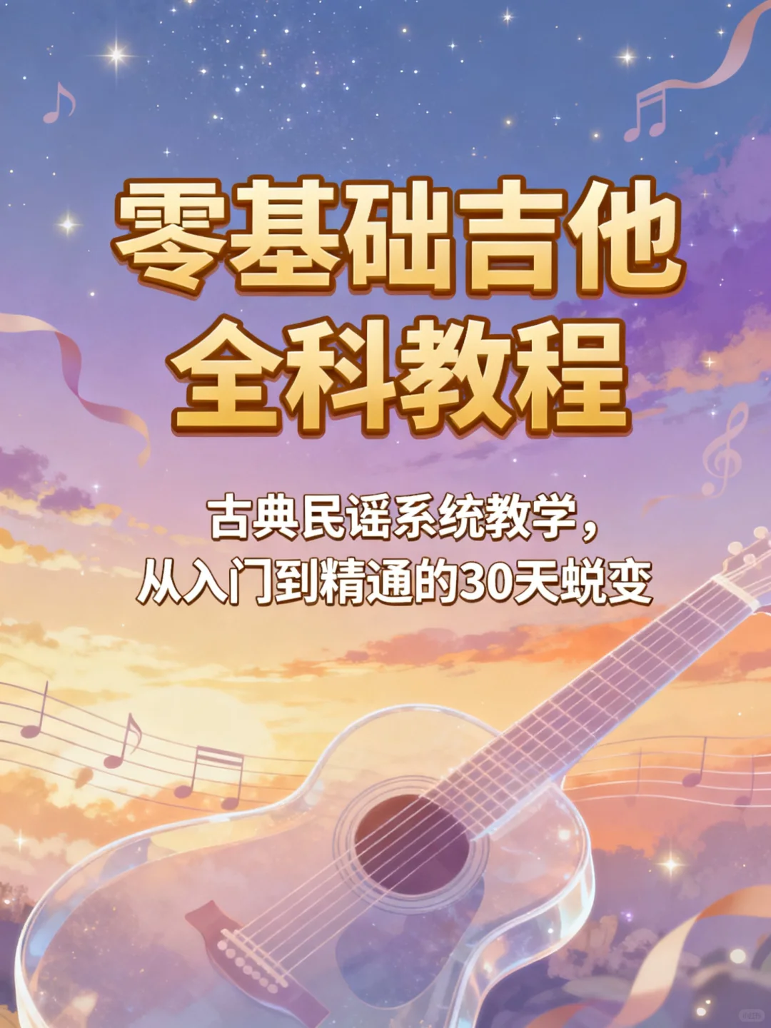 零基础30天弹会七里香！新手必看