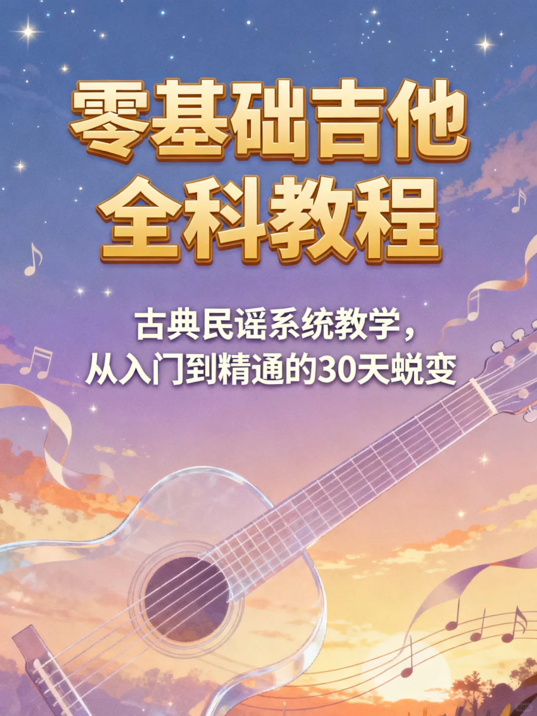 零基础30天弹会七里香！新手必看