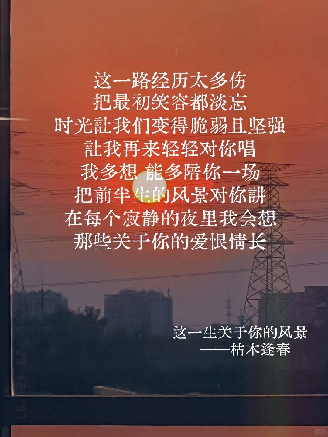 38。「这一生关于你的风景」