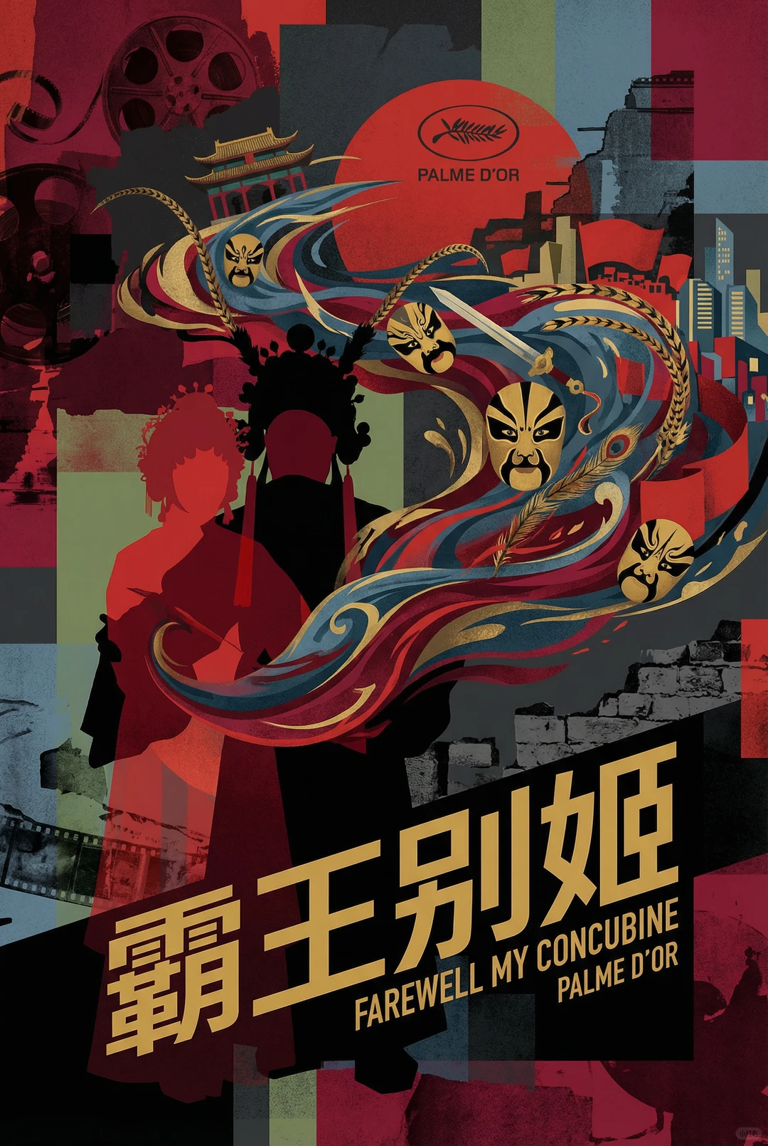 霸王别姬｜AI海报+电影推荐