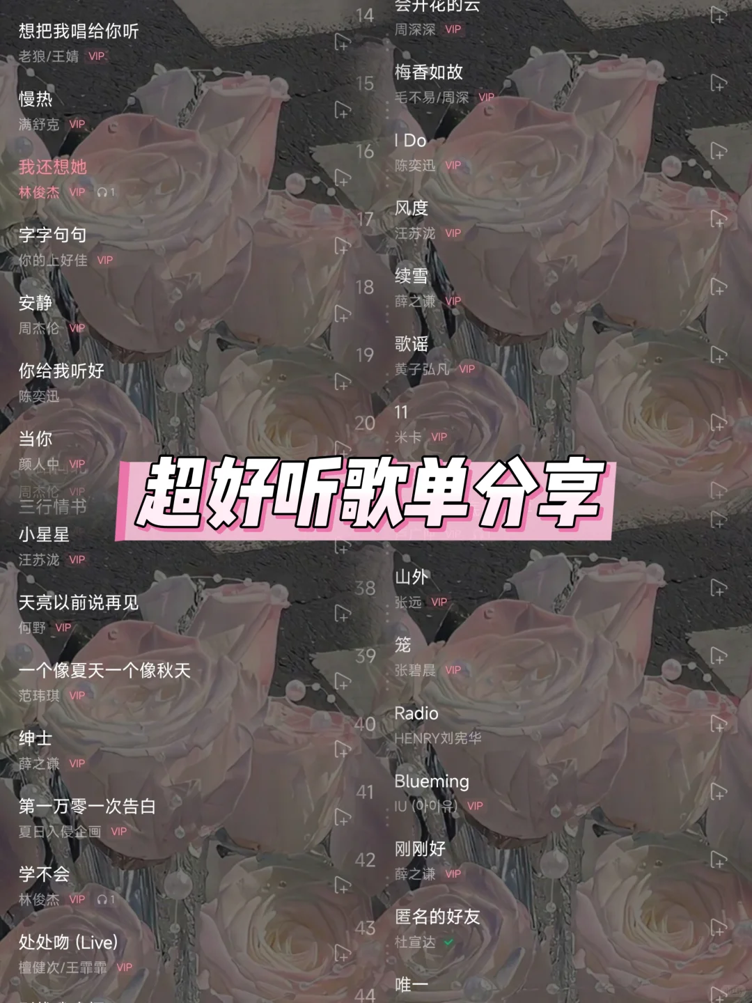 这么好听的歌单你绝对不能错过