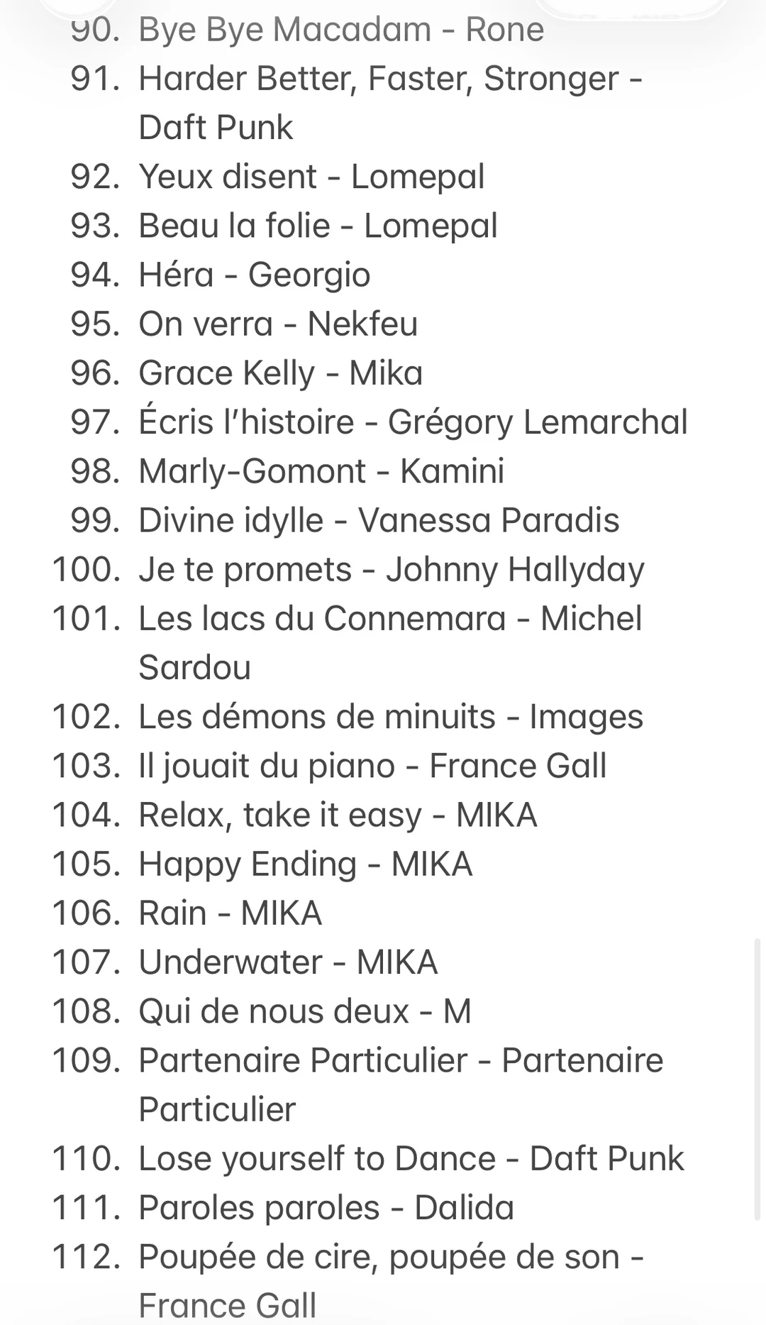 112首🇫🇷法国流行歌曲帮你搞定年末派对🎉