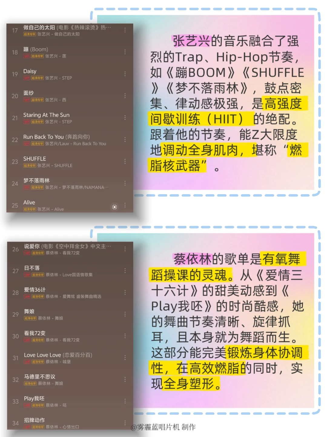 暴汗燃脂神仙歌单!七大顶流承包你的BGM