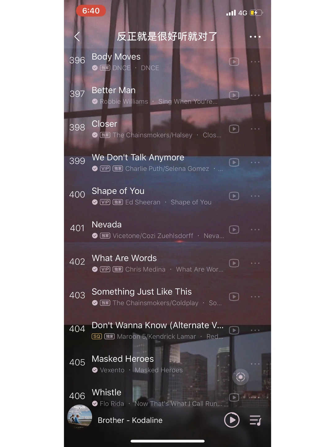 私藏英文歌单｜反正就是很好听就对了🦩