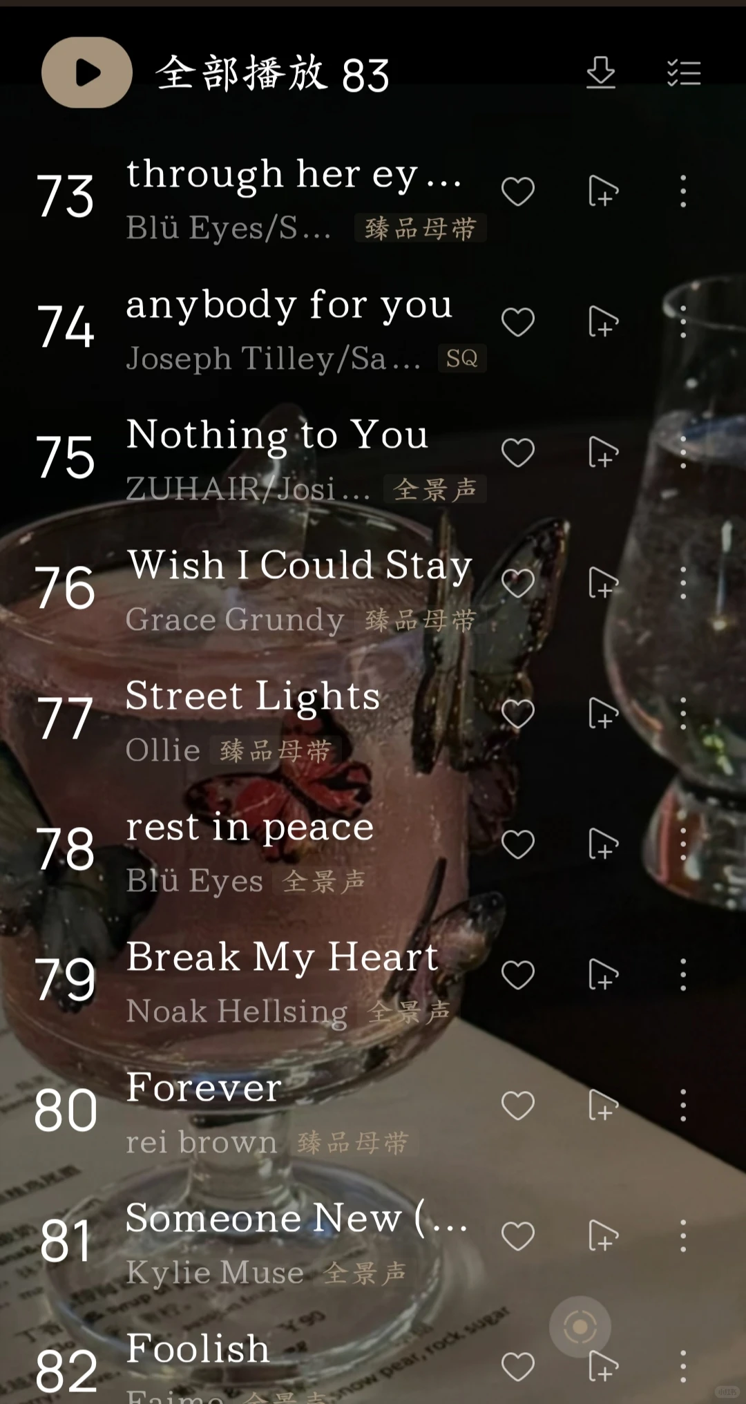 高级慵懒微醺歌单✨