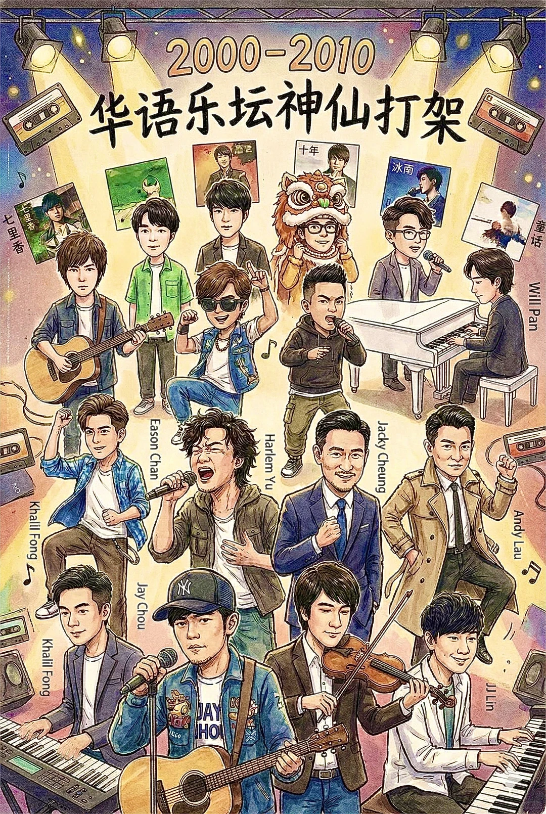 华语乐坛2000-2010年神仙打架（男歌手）