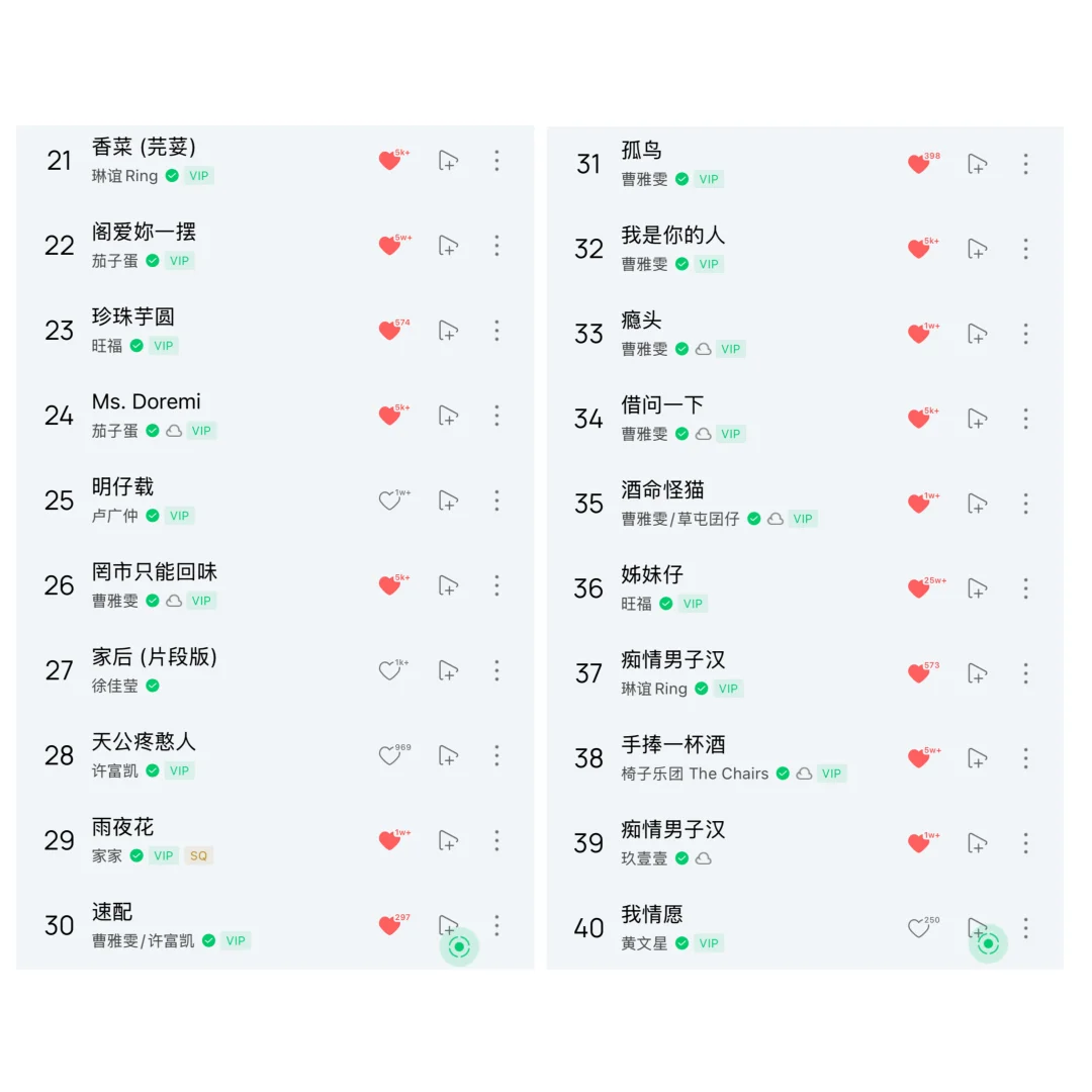 闽南语歌单分享