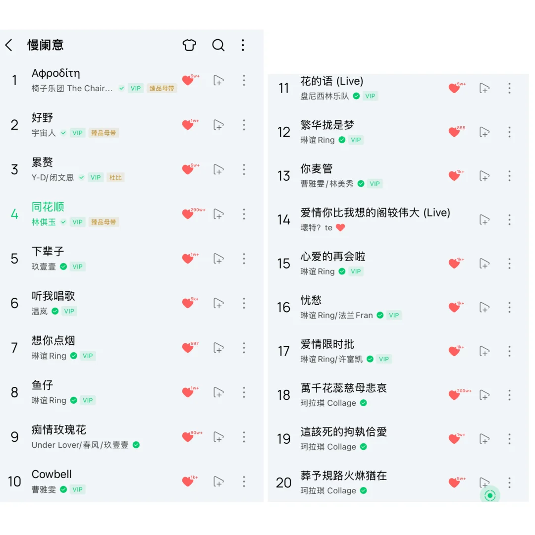 闽南语歌单分享