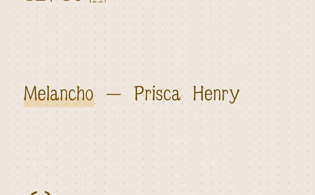 Melancho - Prisca Henry